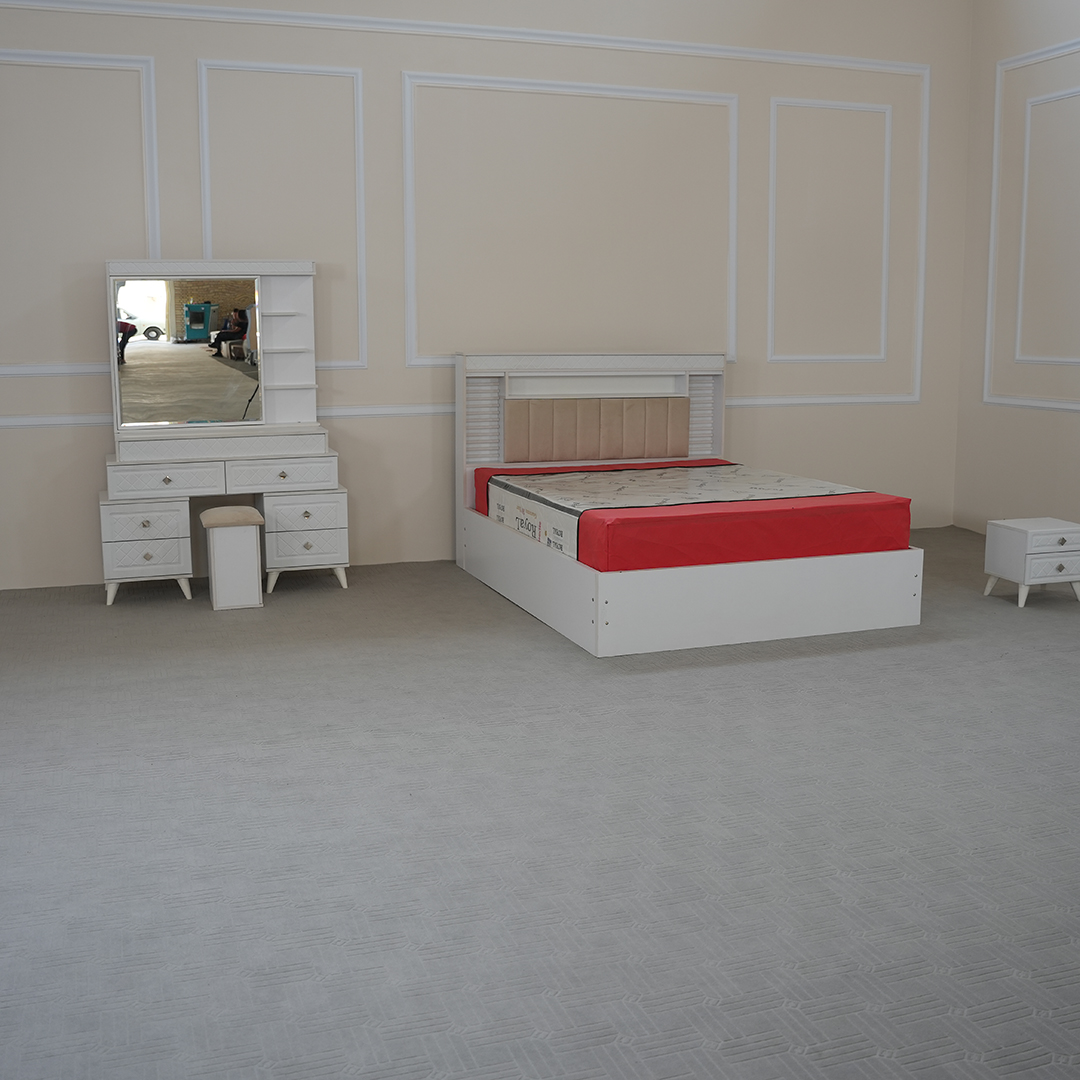 سرویس خواب دو نفره سفید وکیوم