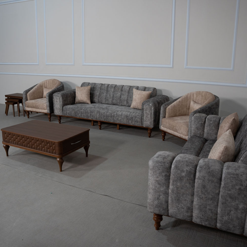 مبل راحتی تخت خواب شو صدف ۸ نفره