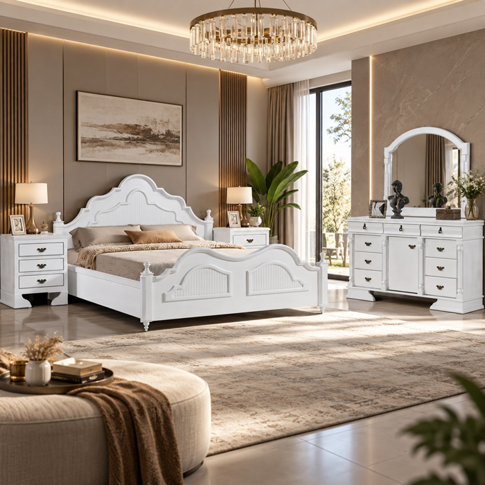 سرویس خواب سارینا؛ ست نئوکلاسیک مدرن و لوکس