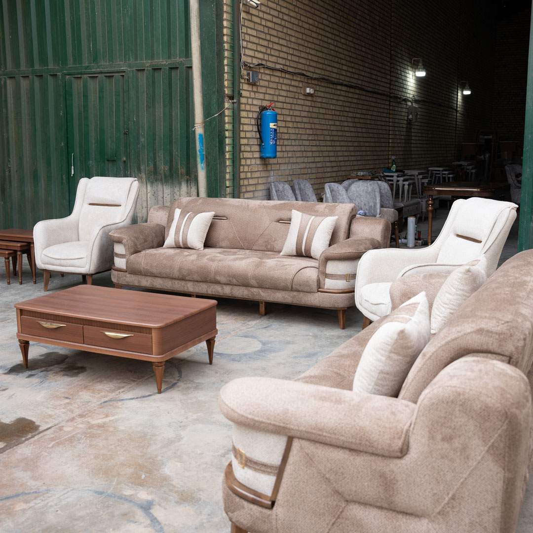 خرید مبل راحتی ۸ نفره مدل لوتوس با گارانتی ۲ ساله