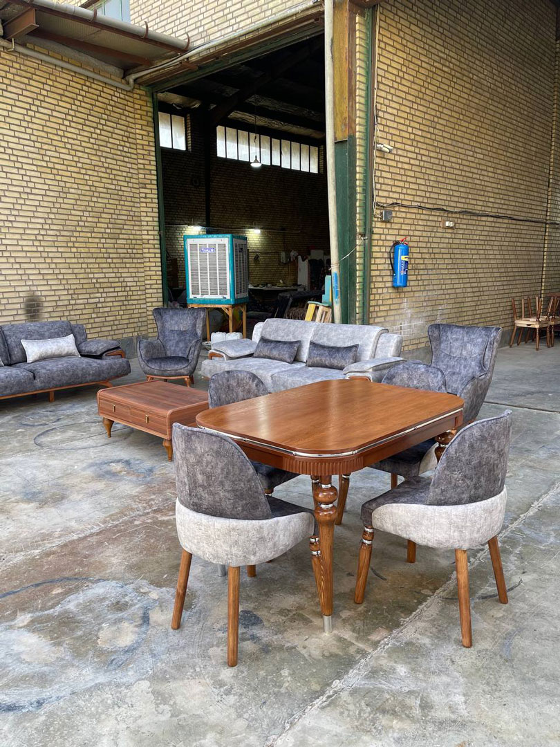 خرید سرویس عروس | مبل راحتی ۸ نفره مدل آوان،  جلو مبلی و عسلی