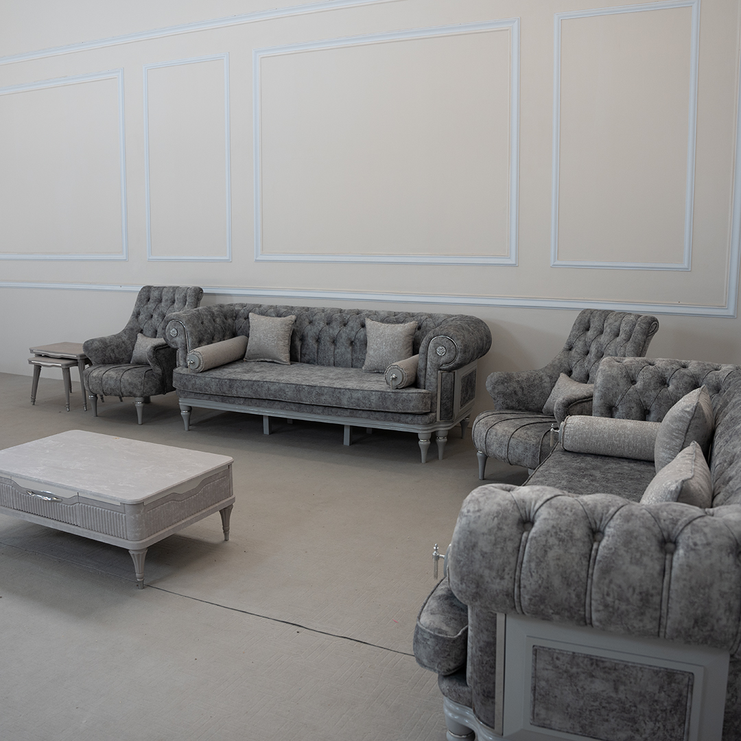 مبل راحتی و مبل چستر کاوالی هشت نفره