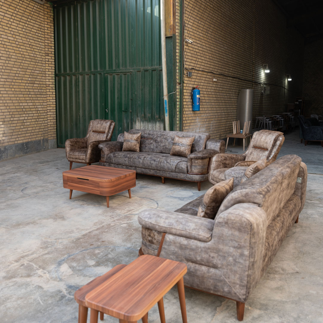 خرید مبل راحتی لوتوس ۸ نفره | قیمت مبل لوتوس تختخواب شو از تولیدی مبل مهراد