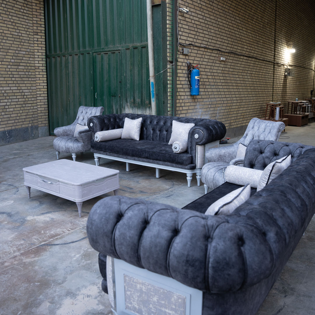 مبل چستر کاوالی شرکتی با طراحی لوکس و گارانتی