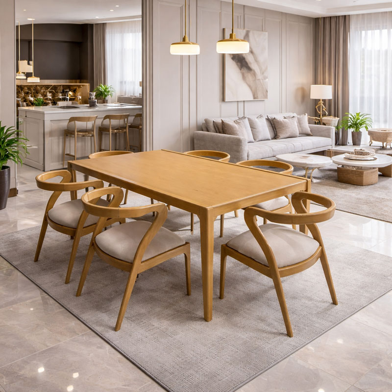 ناهارخوری مینیمال ۶ نفره