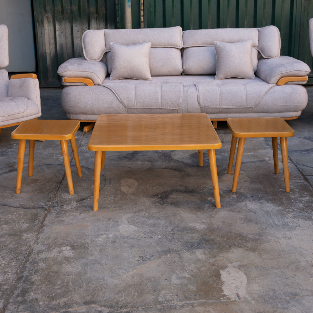 جلو مبلی مینیمال | ست میز جلو مبلی و دو عسلی